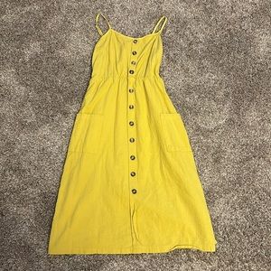 Medium Yellow Mustard Color dress